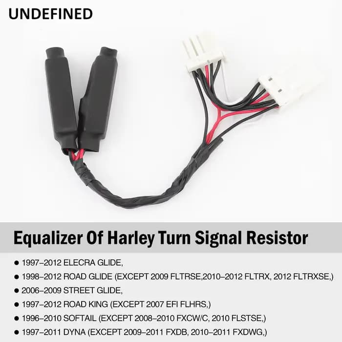 Égaliseur Led charge clignotant résistance Plugin pour Harley Touring Road King Electra Glide Softail Fat Boy Dyna Low Rider