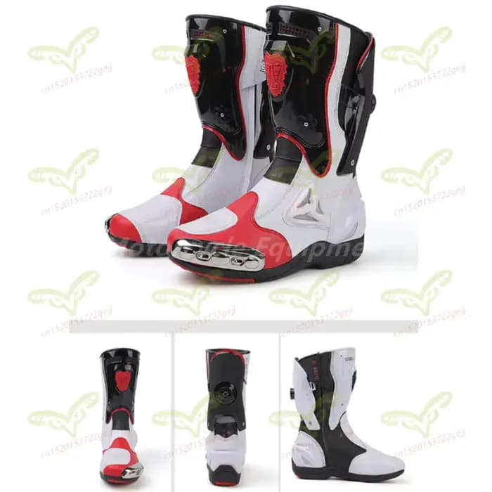 Bottes de moto en cuir pour hommes, chaussures antidérapantes, quatre saisons, course tout-terrain, Moto, voyage en plein air, randonnée, bottes d'été respirantes