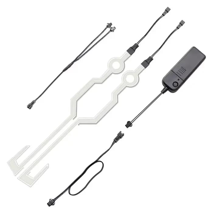 Bande autocollante lumineuse réfléchissante auto-adhésive pour casque de moto