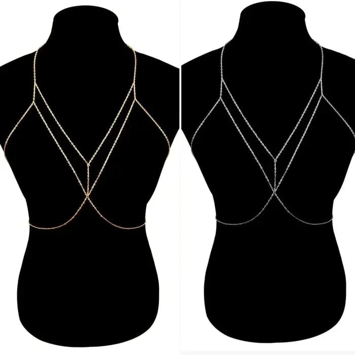 Chaîne de corps sexy et élégante pour femme, chaîne de poitrine et de clavicule, avec pampilles, accessoire de bikini, tendance et attrayant