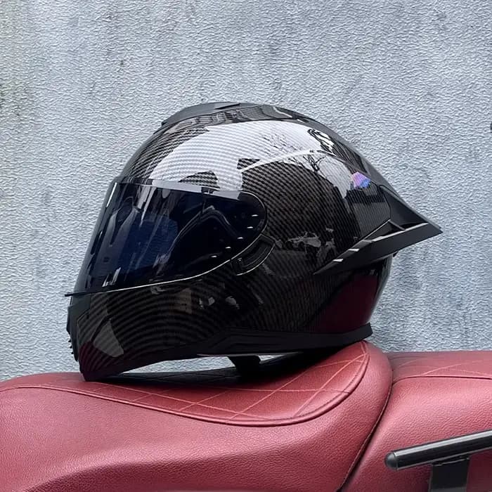 Casque de moto intégral approuvé par le DOT pour hommes et femmes