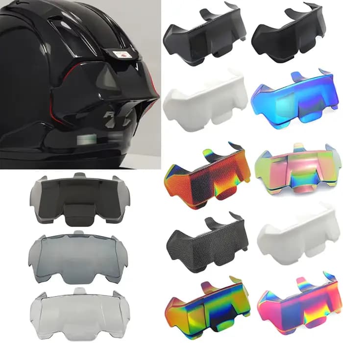 Becquet de casque arrière de moto