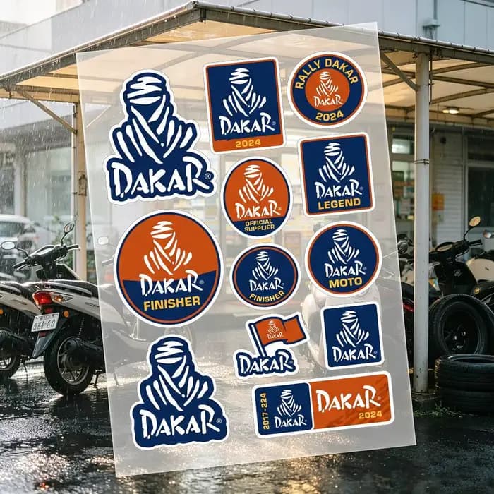 Autocollants de moto D-Dakar Rally