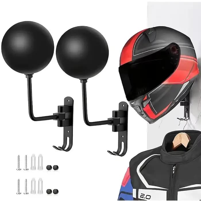 Support mural pour casque de moto