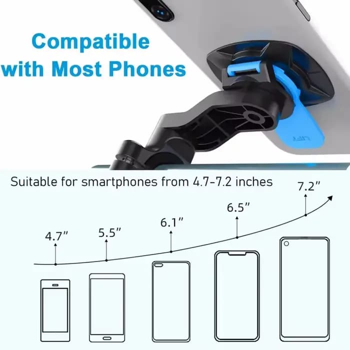 Support de téléphone pour guidon de moto 360 °