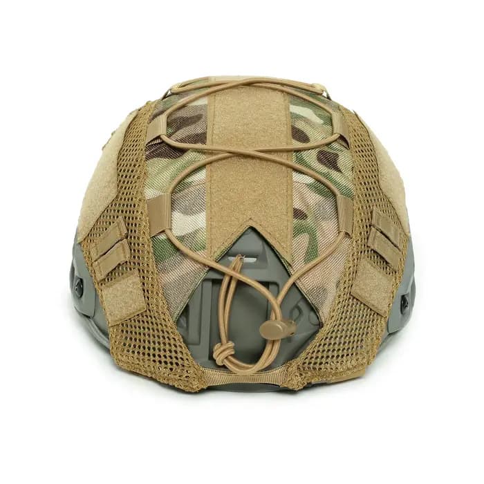 Housse de casque tactique en tissu camouflage
