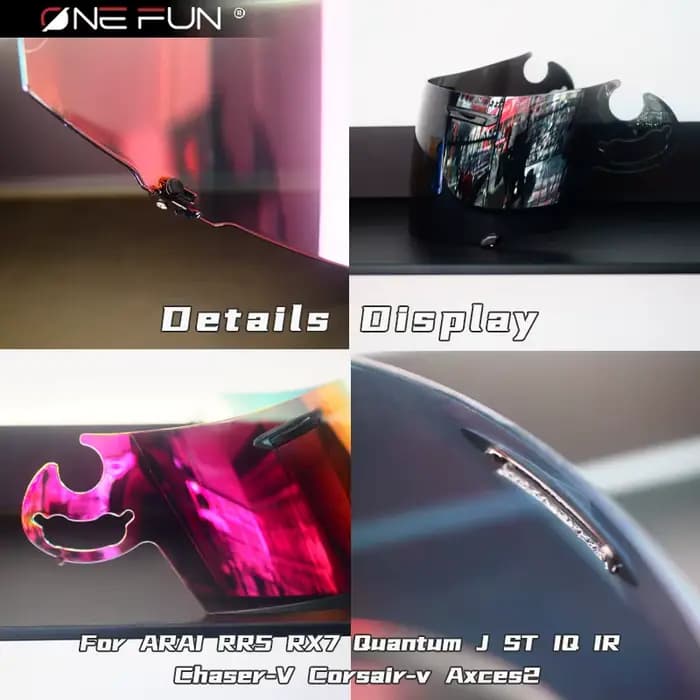 Visière de casque pour ancien ARAI RR5 QJ IQ IR HR RX7-GP QuantumJ ST RX-Q Chaser-V Corsair-v 2