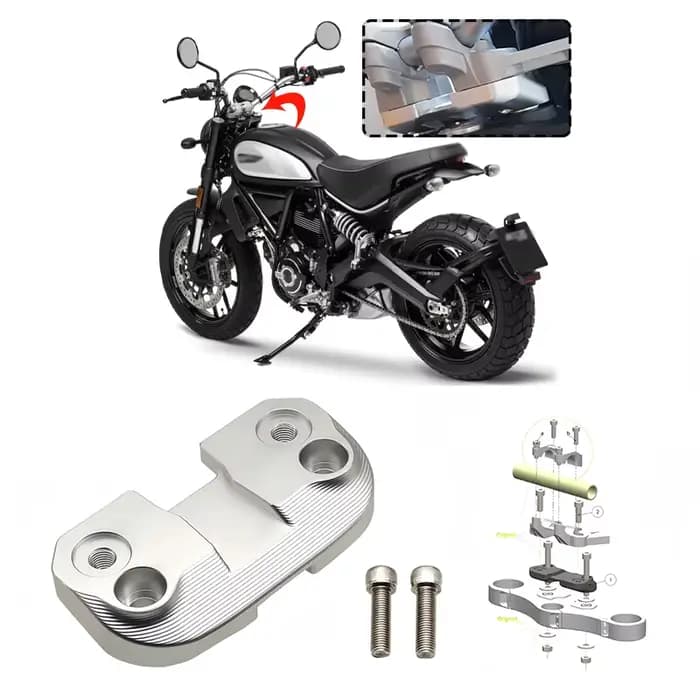 Guidon Riser Drag Guidon Pince Adaptateur d'extension