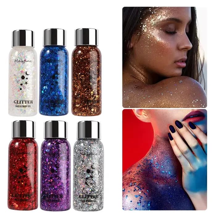 Paillettes pour les yeux, les cheveux et le corps, paillettes multifonctionnelles pour le maquillage, décoration pour les fêtes et les festivals