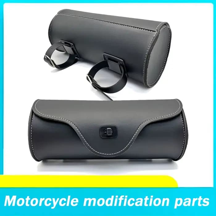 Kit d'outils pour moto, sac avant rétro, sacoche universelle en cuir imperméable, sac arrière pour véhicule électrique, sac suspendu pour vélo