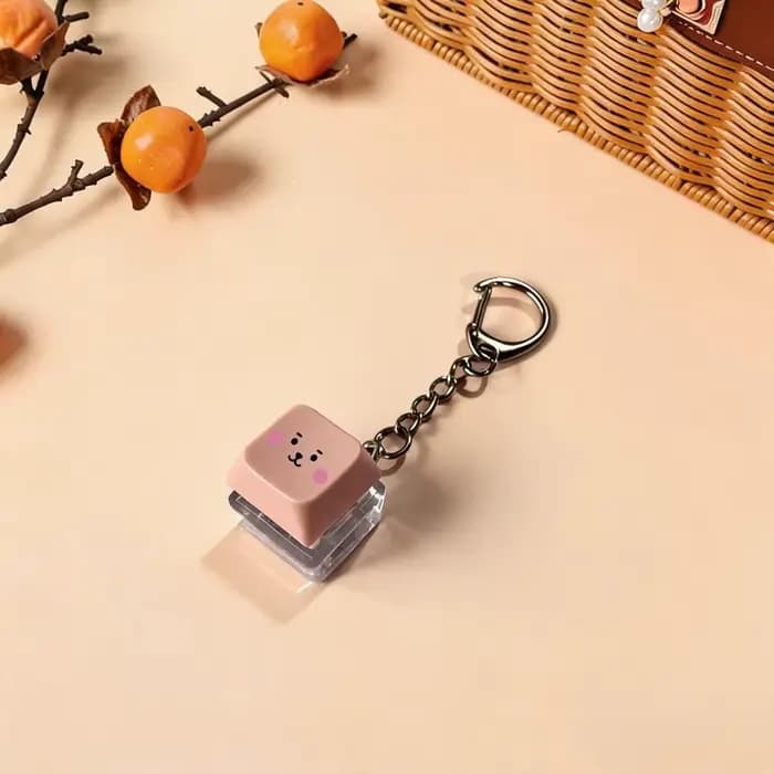 Accessoires K-POP BT21 - Capuchons de clavier, porte-clés, accessoires anti-stress pour fans, cadeaux de Noël 2026