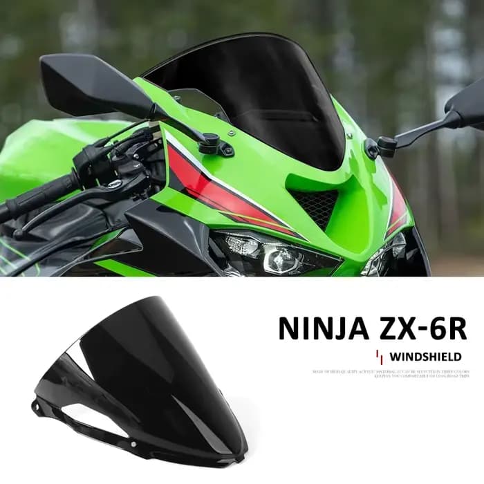 Accessoires de moto, pare-brise double bulle pour KAWASAKI Ninja ZX6R ZX 6R
