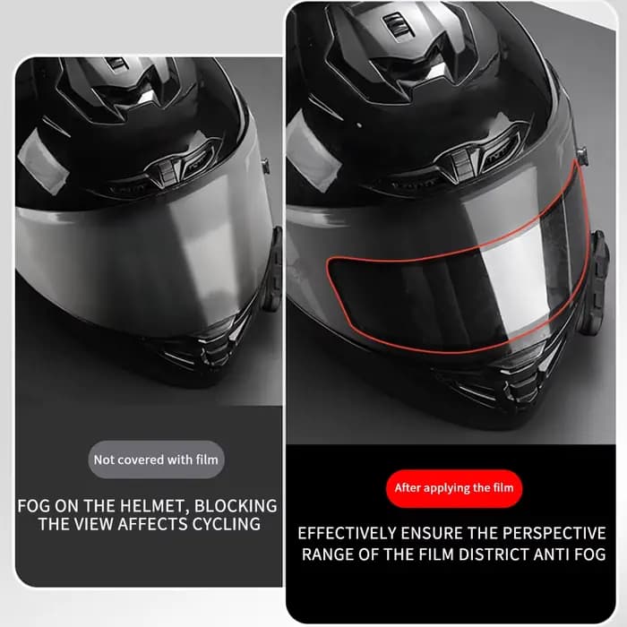 1 ensemble de Film antibuée Anti-éblouissement pour casque de moto