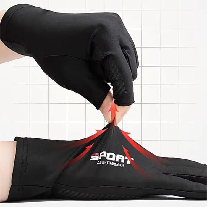 1 paire de gants de moto respirants en soie glacée