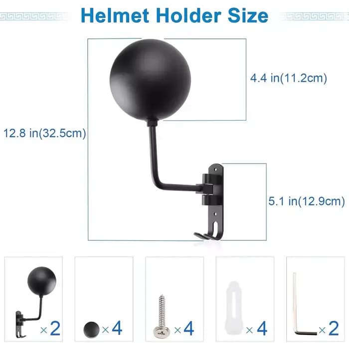 Support mural pour casque de moto