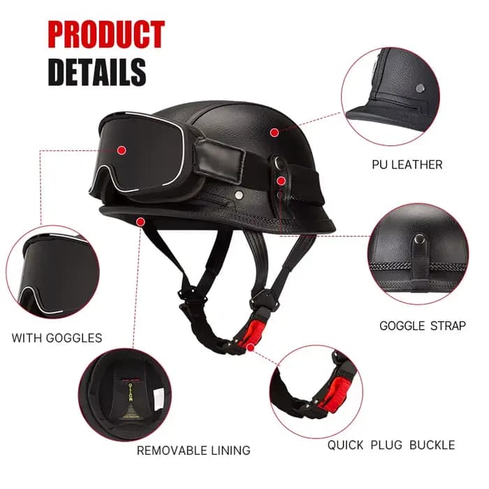 Casque de Moto classique