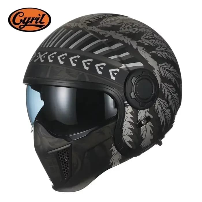 Cyril Casque de moto modulaire avec double visière
