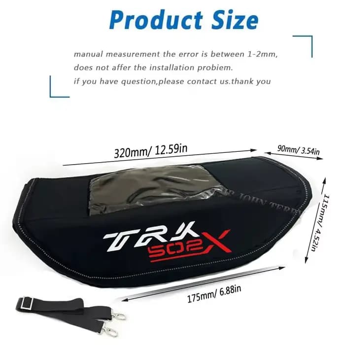 Sac de rangement pour guidon de moto Benelli TRK502X TRK 502 Trail TRK trk 502x