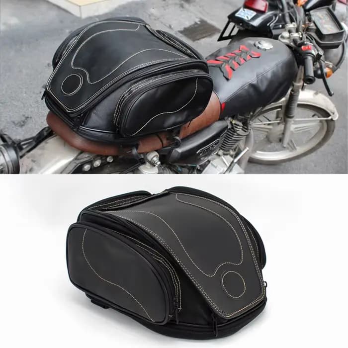 Sac de motard de voyage étanche en cuir PU pour moto