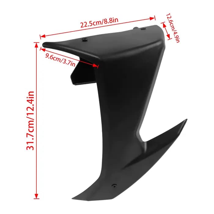 Kit d'ailes avant aérodynamiques Naked Downforce pour moto GSX-8S