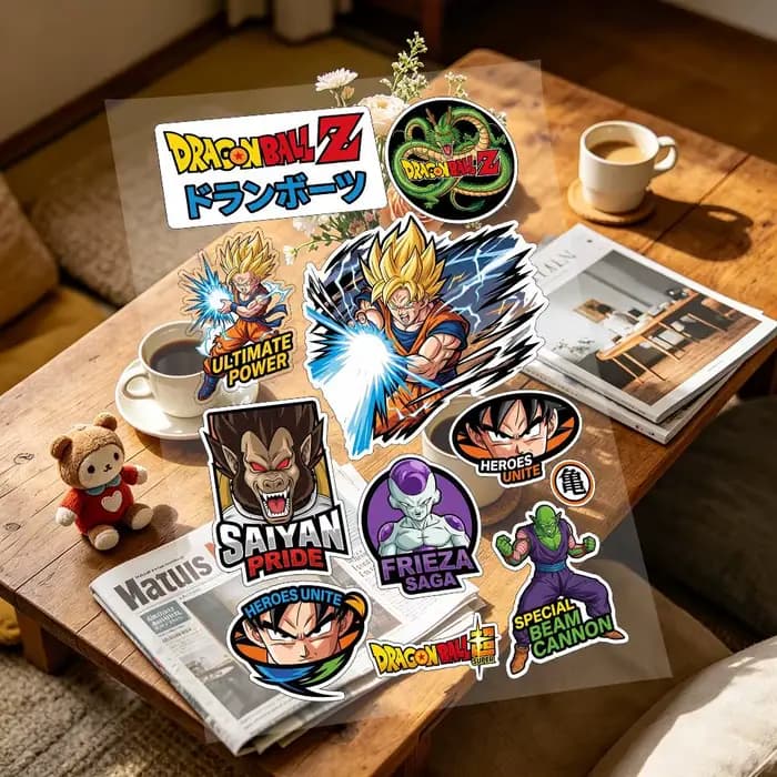 Autocollant japonais Dragon Ball pour moto