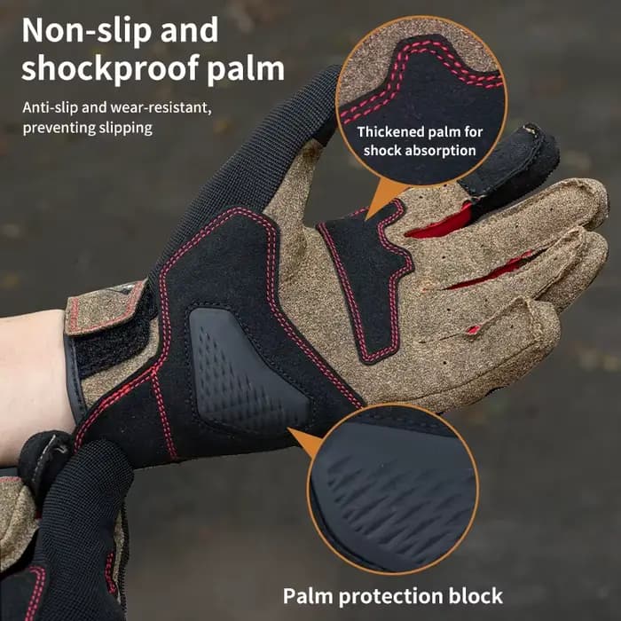 Moteur Air nouveaux gants de moto engrenages d'équitation été respirant grille cuir amorti Absorption des chocs anti-dérapant résistant à l'usure
