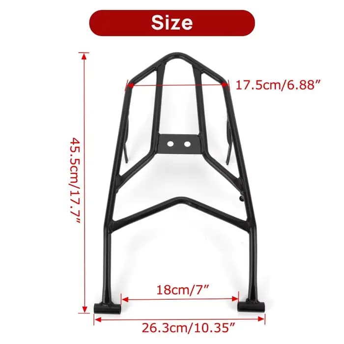 Porte-bagages de moto CRF300L rallye pour Honda CRF 300L
