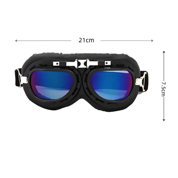 Casque de moto rétro ouvert