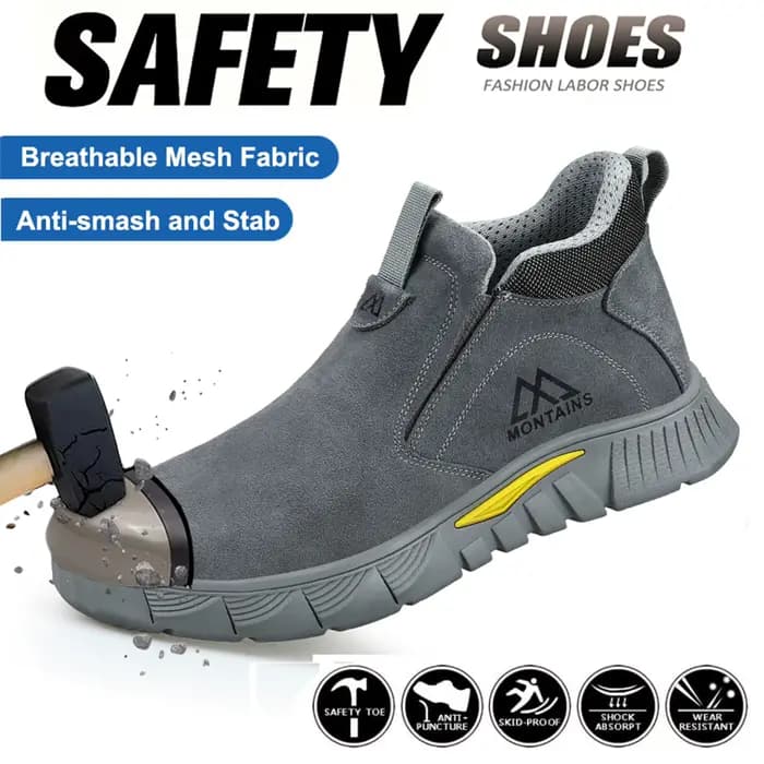 Bottes de sécurité pour soudeur électrique pour hommes