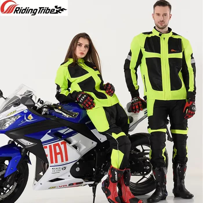 Veste de moto style d'été respirant Hurbike équitation armure de protection manteau nuit coulée iode vêtements de sécurité JK-21