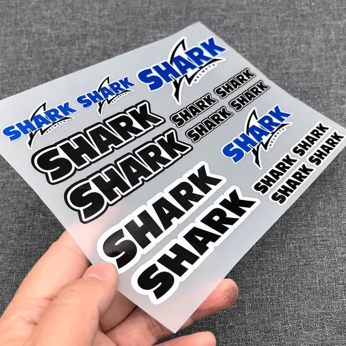 Ensemble d'autocollants pour casque SHARK