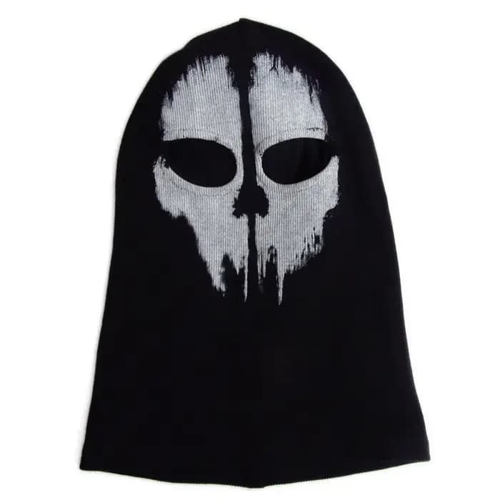 Masque de crâne fantôme en coton unisexe
