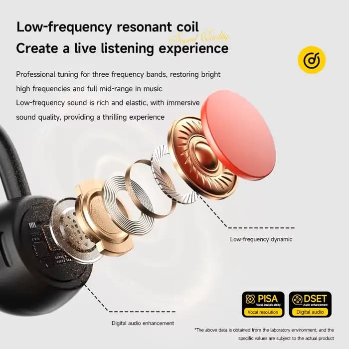 Casque à conduction osseuse Lenovo Bluetooth 5.4 avec micro, étanche, pour l'exercice, le fitness, la natation, les sports, sans fil, nouveau 2026