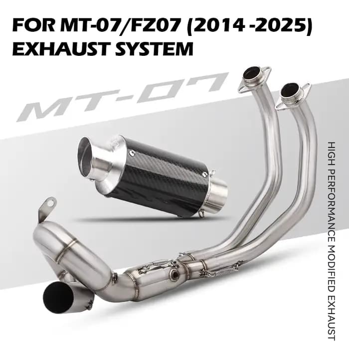 Système complet d'échappement de moto MT07