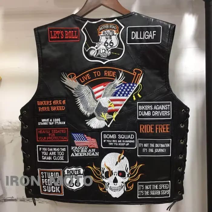 Gilets de moto grande taille pour hommes