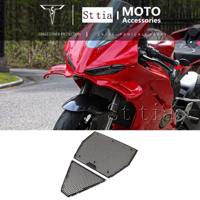 PANIGALE V4 V4S 2026 Nouvelle Protection de Radiateur en Aluminium CNC pour Moto Compatible avec Ducati