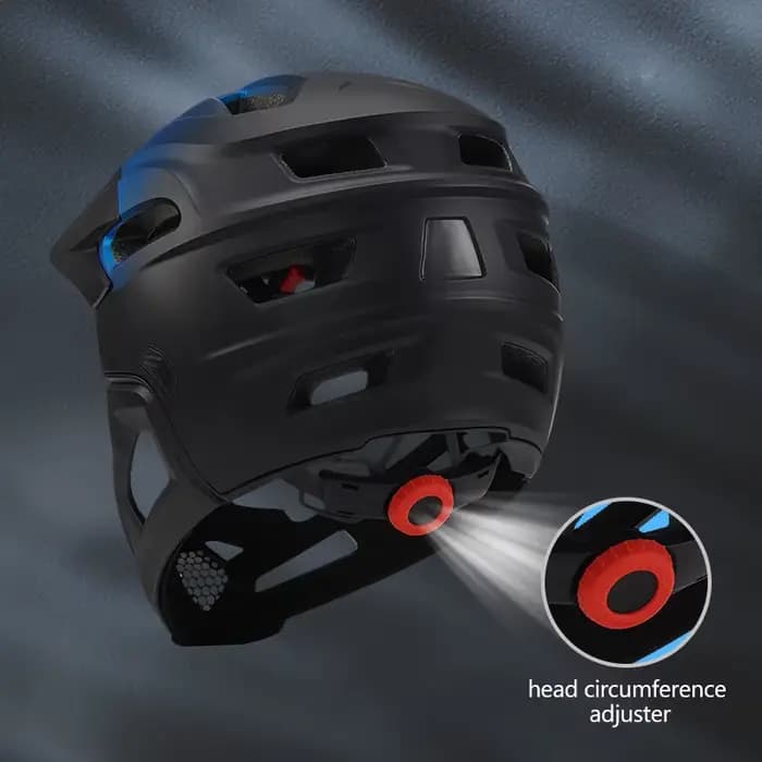 Horntour casque de vélo intégral détachable pour adultes mentonnière