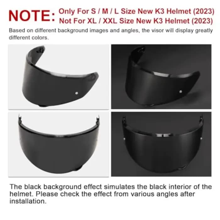Visière de casque de moto pour AGV K3 agv k3(E2206)