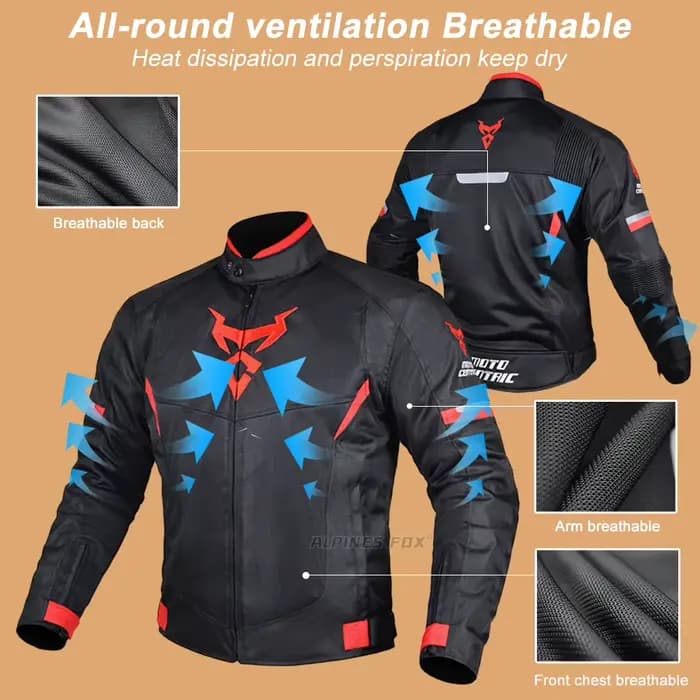 Veste de cyclisme de Moto d'été pour hommes et femmes