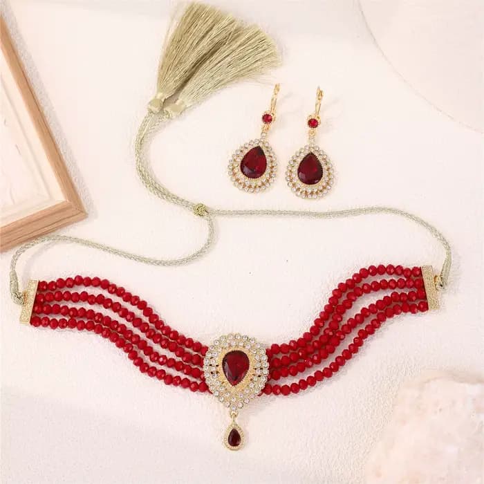 Ensemble de bijoux à la mode pour femmes marocaines – Accessoires traditionnels luxueux pour les fêtes de mariage et les cadeaux de vacances