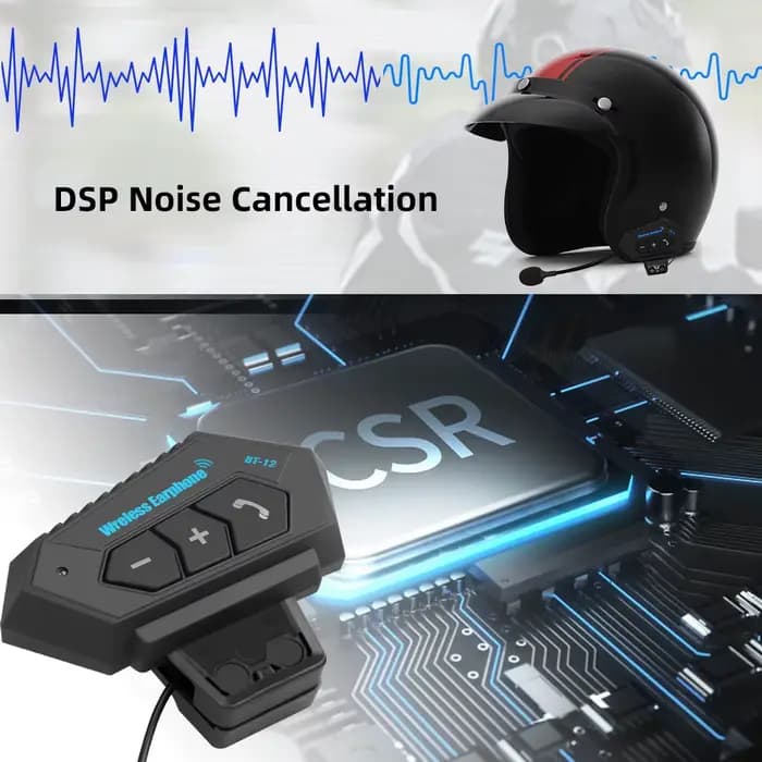 Casque de moto Bluetooth sans fil