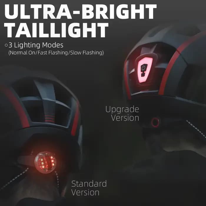 VICTGOAL Casque de vélo de route VTT pour hommes Femmes avec lunettes de visière LED Lumière arrière
