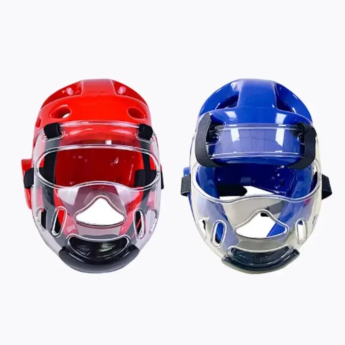 Casque de protection pour Taekwondo, arts martiaux, karaté, kickboxing, Muay Thai, entraînement et sparring, réglable