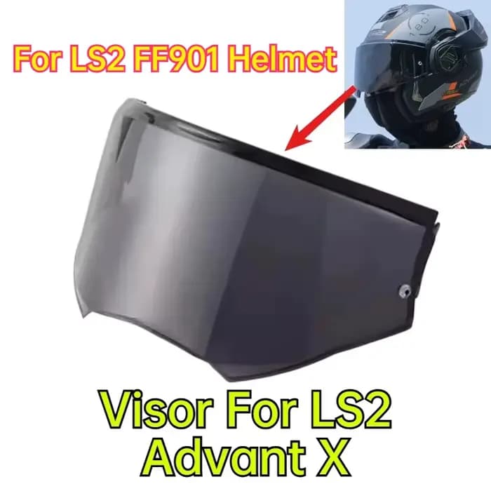 Visière de casque pour casque LS2 Advant X en fibre de carbone FF901
