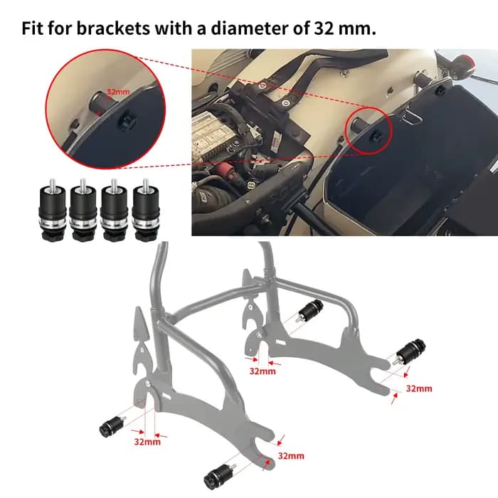 Kit de montage d'accessoires pour sacoches