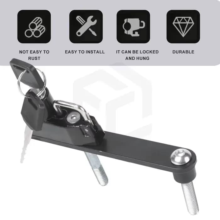 Cadenas Antivol pour Casque de Moto