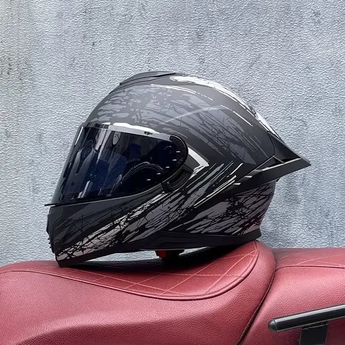 Casque de moto intégral approuvé par le DOT pour hommes et femmes
