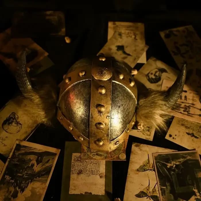 Casques guerrier barbares médiévaux avec corne Vikinges chapeau à cornes Halloween Costme