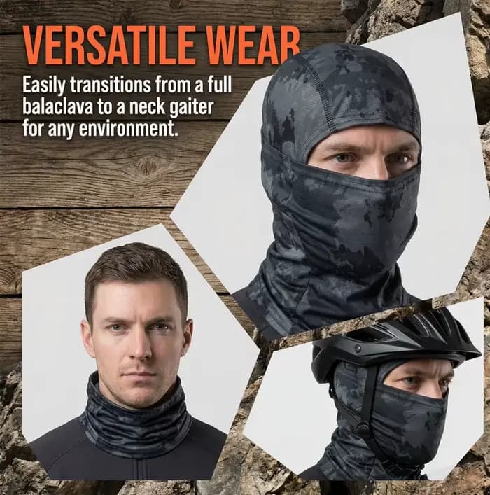 Cagoule d'été élastique et respirante pour homme et femme