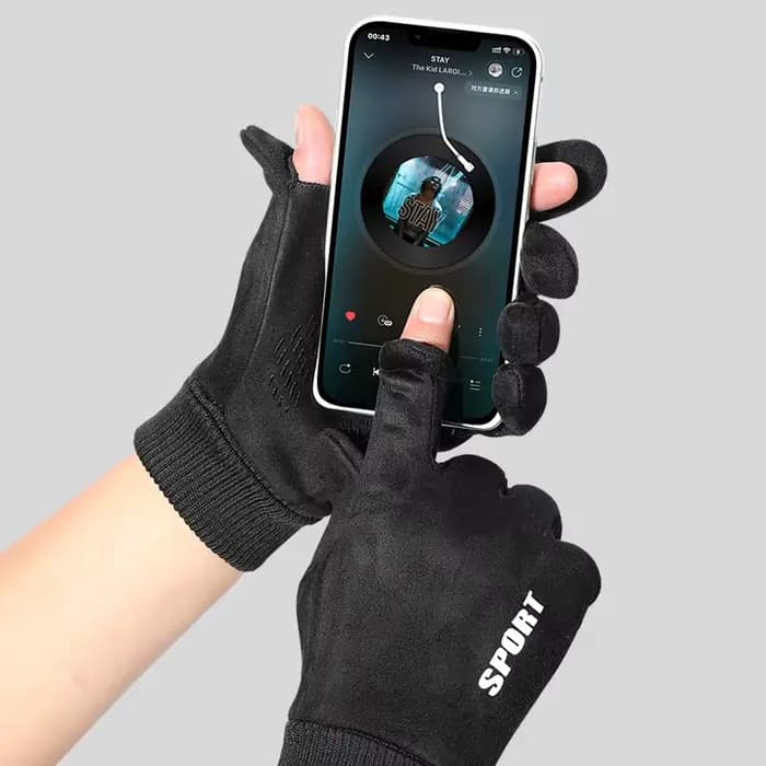 Gants en Faux daim pour hommes